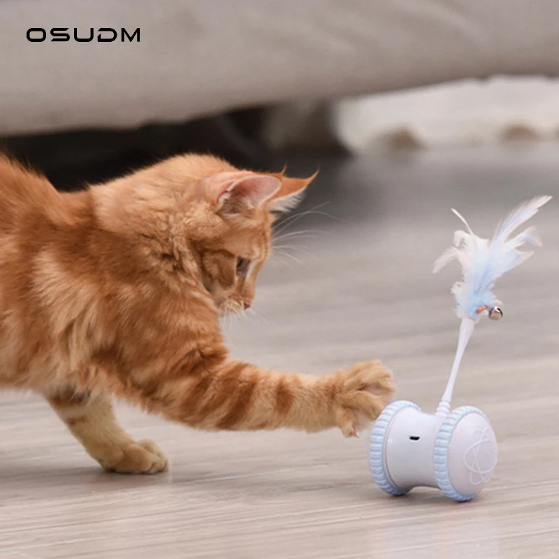 Osudm Smart Sensor Cat Toys Automatic Rolling Ball Selfmoving Colorful