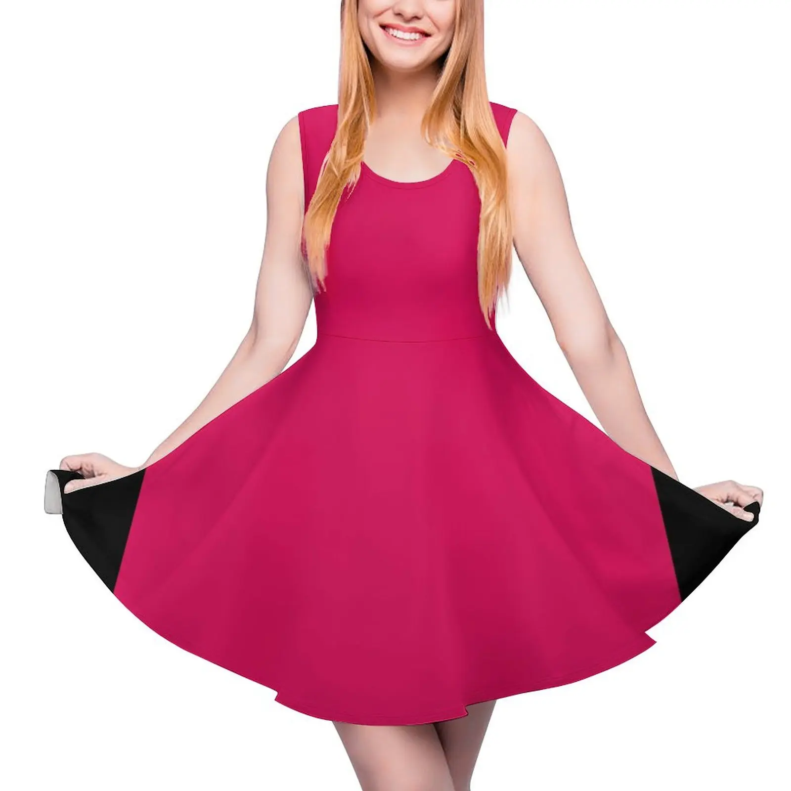 Rubine Red Sleeveless Dress women long dresses dress for women summer