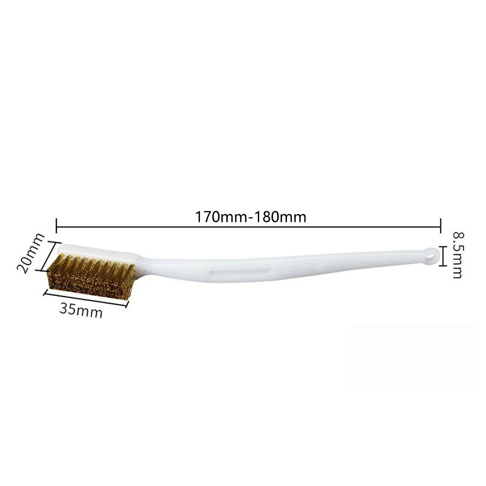 Industrial Toothbrush Mini Copper Steel Nylon Wire Brush Stainless Steel Wire Brush Dirt Hard Cleaning Toothbrush ﻿ 6