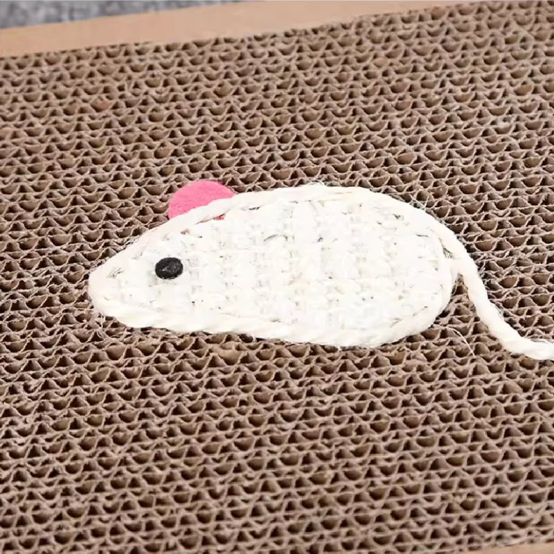 3 pieces Replaceable Cat Scratching Board Indoor Cat Scratching Board Post Toy Sisal Mouse