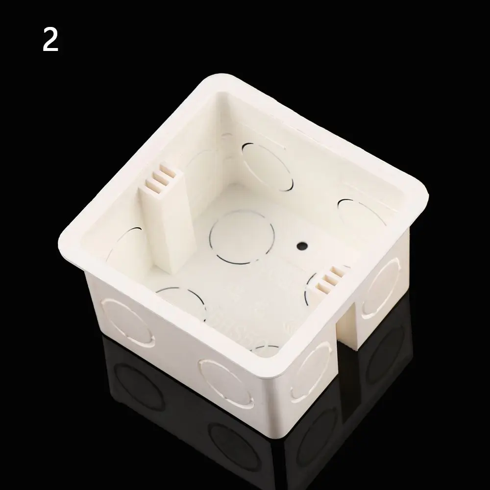 Home Equiments Light Touch PVC Plastic Wall Mounting Box Junction Concealed Bottom Switch Cassette switch box