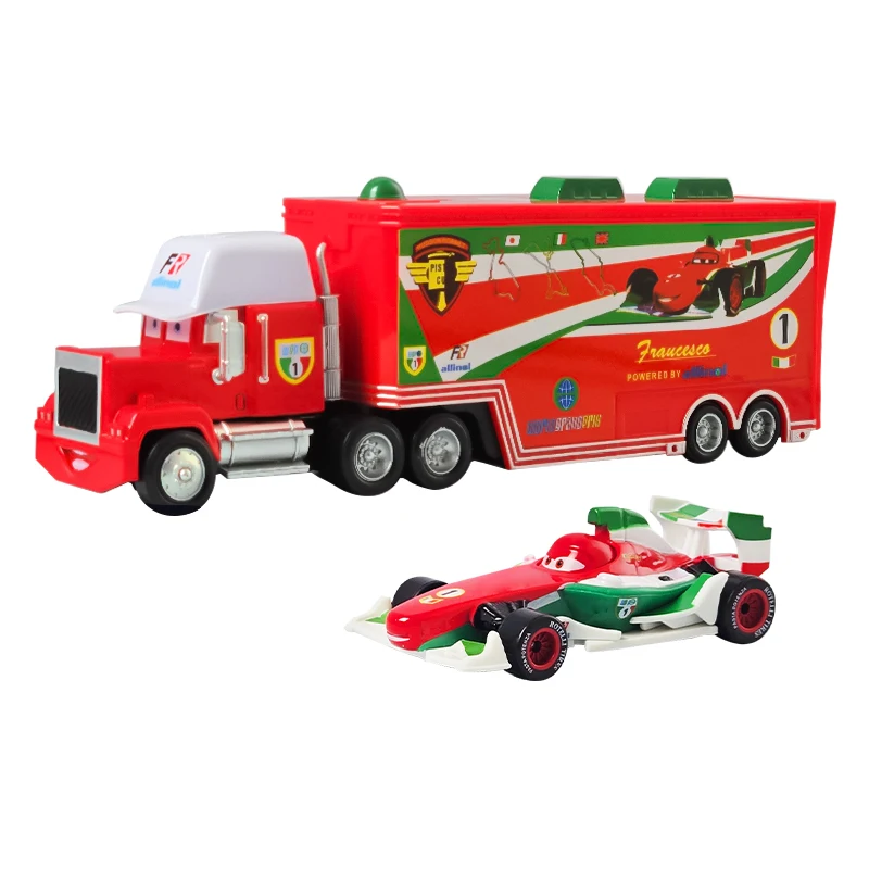 2025 Disney Pixar Cars 3 Toy Set Lightning McQueen Mack Truck