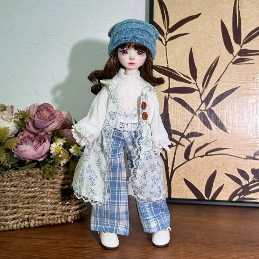 Fashion 30cm Doll Clothes Sweater Coat Pretty Doll Dress Casual Fall and Winter Style 1/6 BJD Doll Outfit Set Girl Toy Gift