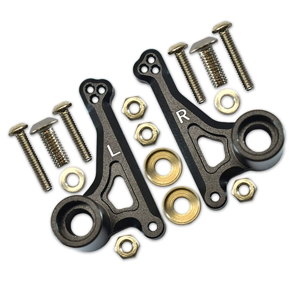 GPM Aluminum Servo Horn & Steering Link Set For Traxxas E-Revo 2.0 VXL (86086-4) - 4Pc Green Upgrade