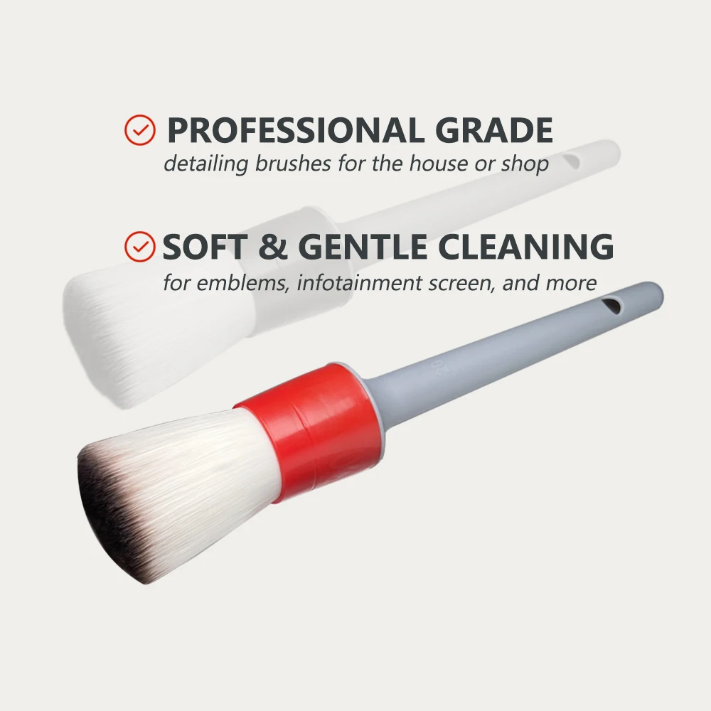  Dual Purpose Toothbrush Style Detail Brush - Detail Brush -  Optimized for Cleaning & Detailing The Smallest Areas : Automotive