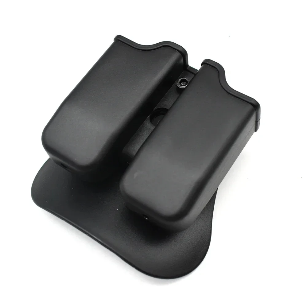 Tactical Pistol Double Magazine Pouch 9mm Mag Holder Carrier for Glock 17 19,Beretta M9 92,9mm .40 Cal Airsoft Hunting Accessory magazine pouch,airsoft accessory