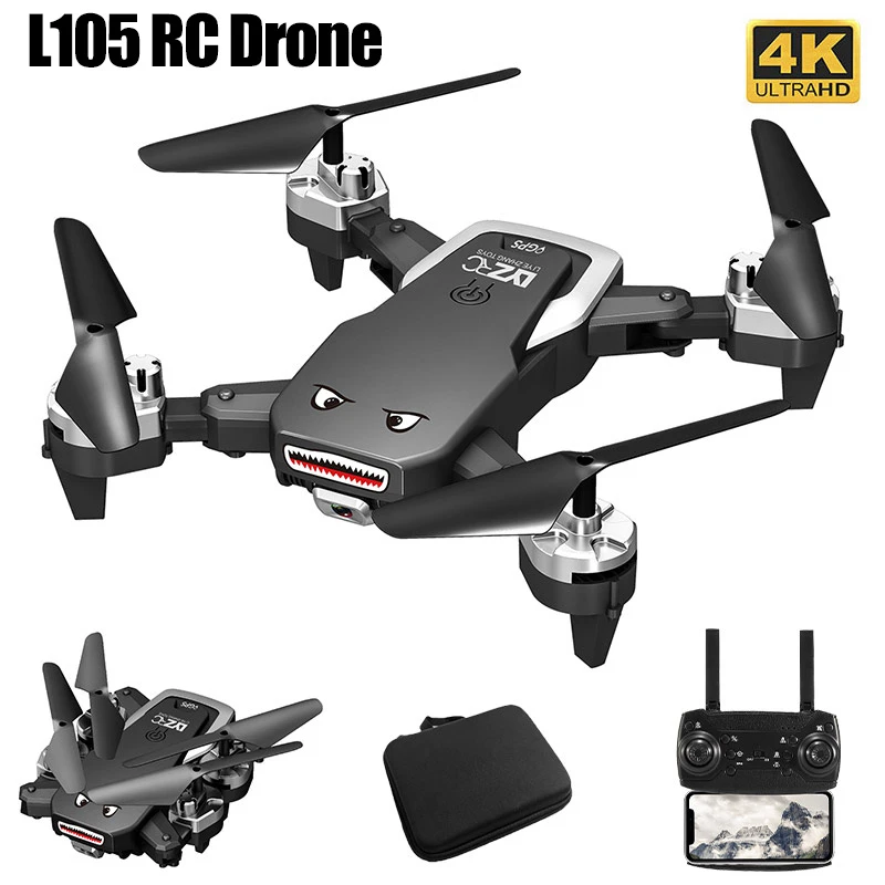 2022  New L105 GPS RC Drone 4K HD Dual Camera Professional Drone Wifi 25min Flight Time Quadcopter RC Distance 1km Toy Gifts world tech toys prowler spy drone camera remote control quadcopter