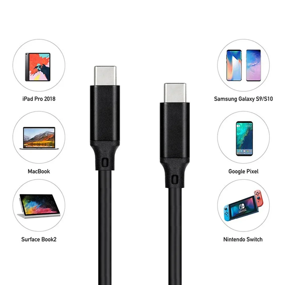 Ultra-Durable Type C to Type C 100W Fast Charge Data Cable – Multiple Length Options