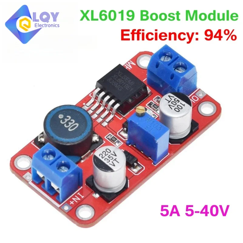 5A Dc-Dc Modulo Di Alimentazione Step Up Convertitore Volt Boost 3.3V-35V A 5V 6V 9V 12V 24V Xl6019