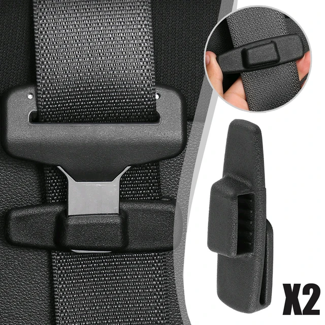 Pince de Protection de ceinture de sécurité pour voiture, 2 pièces, Clip de  Protection solide universel en plastique, attache de verrouillage de  réglage de boucle, accessoires de voiture - AliExpress