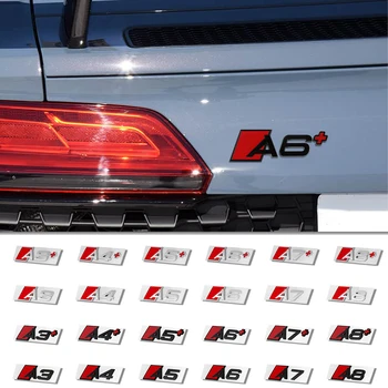 Adesivo Decorativo in Alluminio per Bagagliaio Auto, Accessori Styling per Audi A3 A4 A5 A6 A7 A8 RS TT S S3 S4 Q5 Q6 Q3 Q7 Q8 Quattro