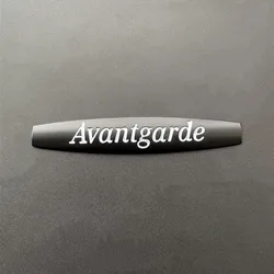 Avantgarde 3D Metal Car Emblem and Fender Badge Sticker Accessories (Black White)