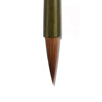 Pennello per Calligrafia Cinese ad Olio e Acquerello, Pennello per Scrittura su Legno, Pennello Artistico in Pelo di Lupo per Pratica