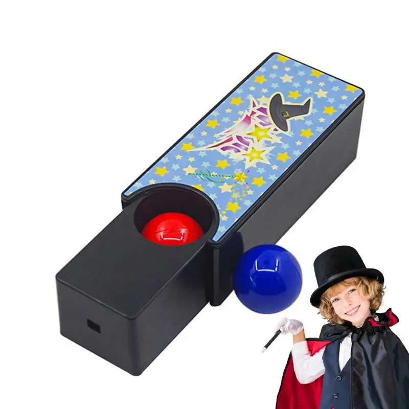 

Changeable Magic Box Trick Toy Interactive Changeable Box Turn Red To Blue Ball Magic Trick Show Props Close-up Magic Gimmick