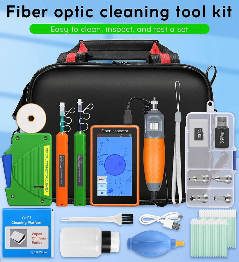 AUA-600 Fiber Optic Video Inspection Probe Microscope Fiber End Face Detector Fi