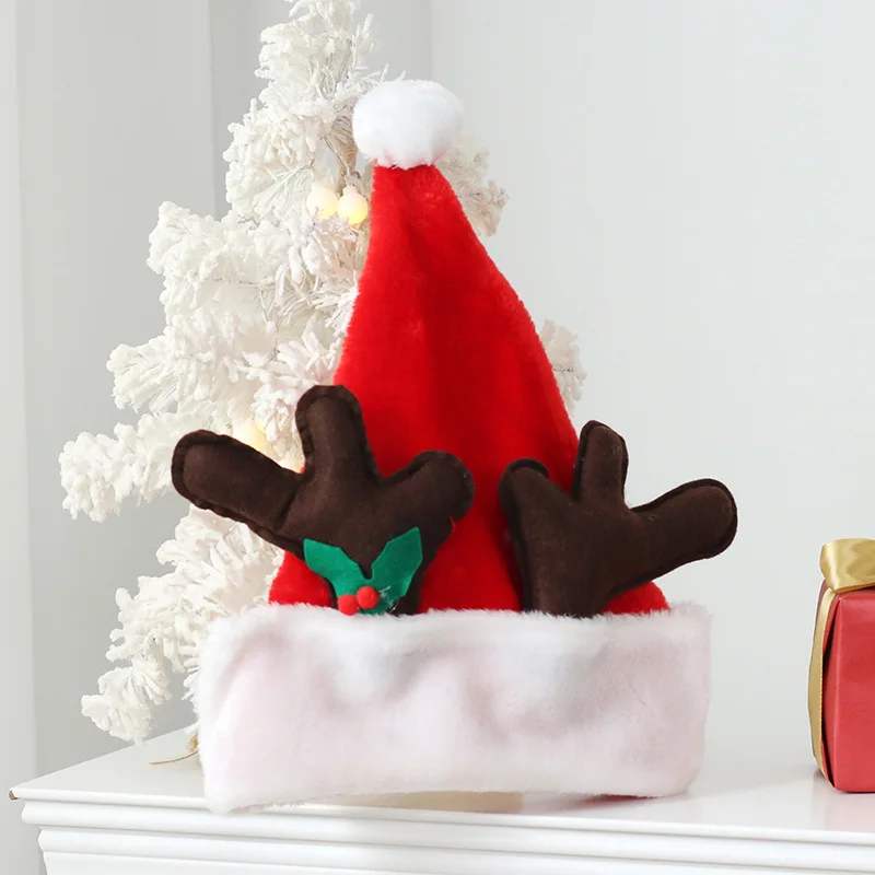 Christmas Decorations Upscale Gold Adult with Beard Santa Hat Cute Snowman Hat Navidad Decoracion Novedades
