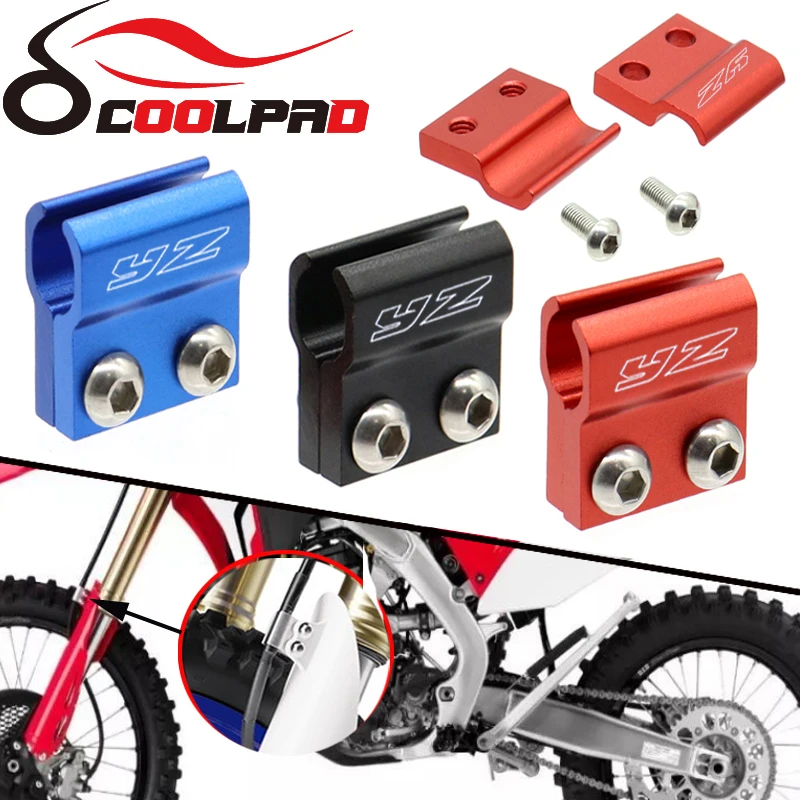 Front Brake Line Hose Cable Clamp Holder For Yamaha YZ 65 85 125 250