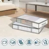 4/8pcs Under Bed Storage Boxes Plastic Storage Box Closet Organizers And Clothing Storage Bags With Premium Transparent Plastic 1