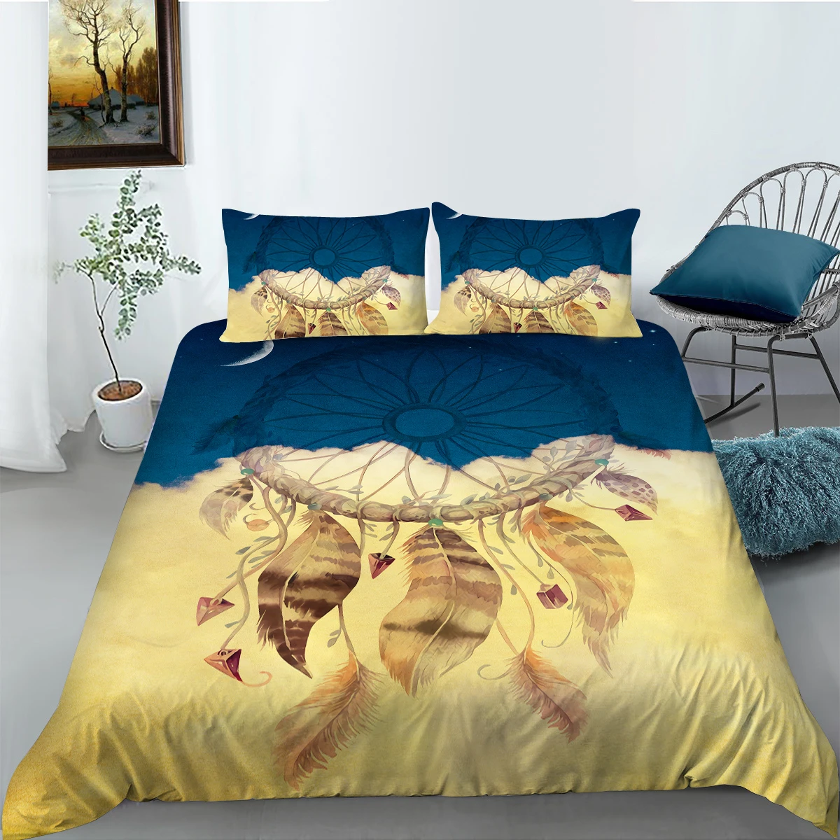 

Luxury Dream Catcher Bedclothes Comforter Cover Set 3D Quilt Cover Bedding Set Duvet Cover