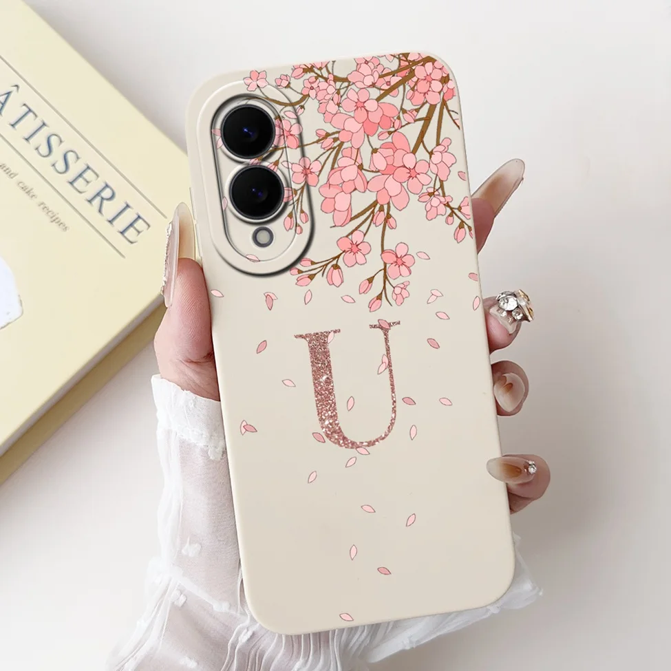 Luxury Crown & Floral Painted Silicone Phone Case - Simple Fashion Letters Design