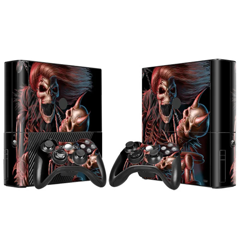 Skull Game Accessories Skin Per Xbox 360 E Console Sticker Tn-Xbox 360E-0095