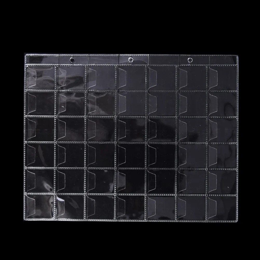42 Pockets Album for Coins Collection Book PVC Coin Holders Collection Book Coins Protection Album 1 Sheet