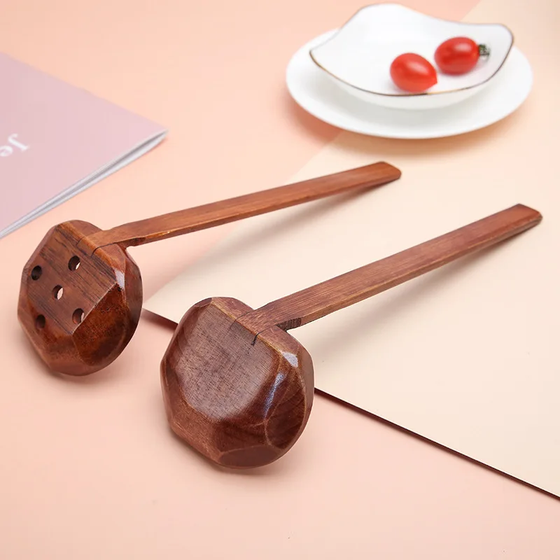 Description Picture 3 of item1Pcs Wooden Spoon Kitchen Ladles Soup Spoon Japanese Wood Serving Spoons Big Ramen Spoon Soup Noodle Hop Pot Strainer Tableware