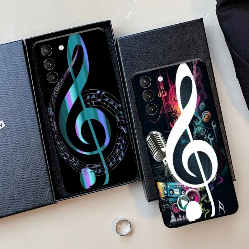 Custodia Per Note Musicali Custodia Per Telefono Per Samsung Galaxy S22 23 21 S20 Fe Ultra S10 S9 S8 Plus S10E Note 20Ultra 10Plus Cover