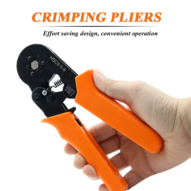 

1Pcs HSC8 6-4 6-6A/B Self-Adjusting Square Crimp Hand Tools 23-10AWG Wire Cable Ferrule Crimper Tool Tools