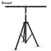 Somspot Pro Audio DJ Adjustable Tripod Stand with Top T Bar for Par Cans Wash or Universal Lighting Fixtures 1