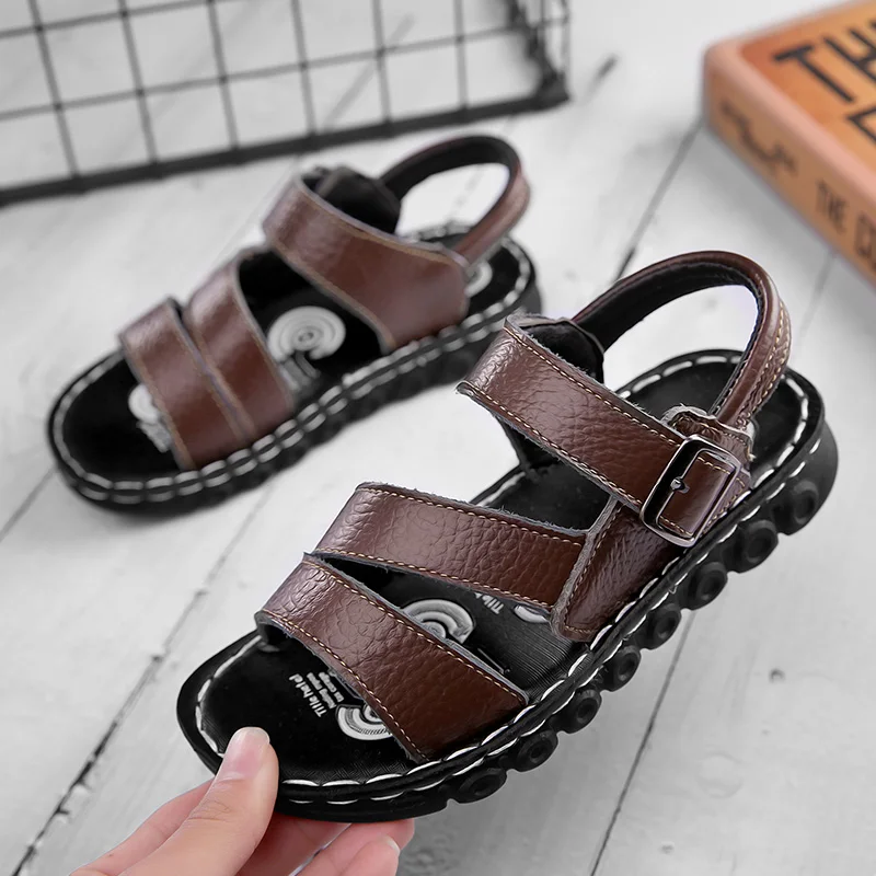 Summer Children Sandals Fashion Sneakers Lightweight Non-slip Soft Bottom PU Leather Boys Comfortable Shoes kids shoes children sandals kids sandals