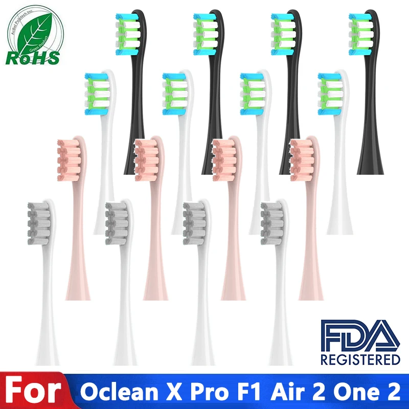 교체 브러시 헤드, Oclean Sonic X / X Pro/ Z1/ SE / F1 / One / PW01/03/05/07/09 P5 전동 칫솔 헤드, 8 개