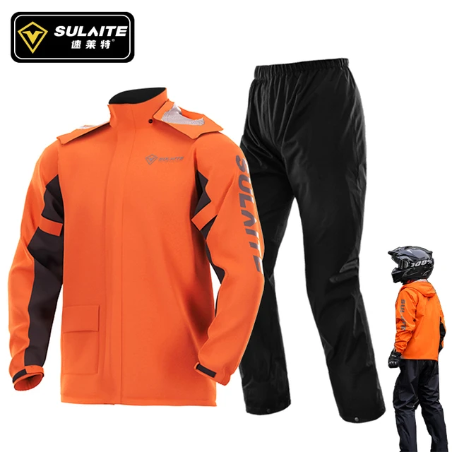 WOSAWE-chubasquero para motocicleta para hombre y mujer, traje de chaqueta  para Moto, ropa de lluvia para exteriores, mono, abrigo impermeable -  AliExpress