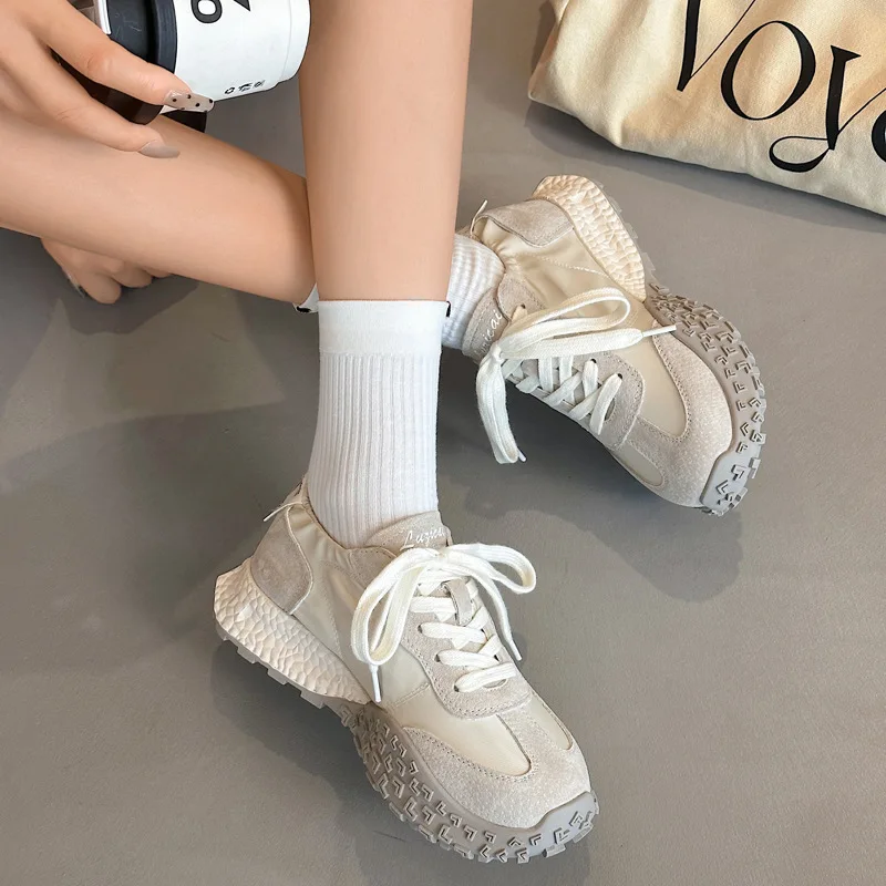 Female Casual Sneakers Breathable Non-slip Sport shoes Women Comfortable Fashion Lace Up Running Sports Shoes 2025 Spring Autumn 5