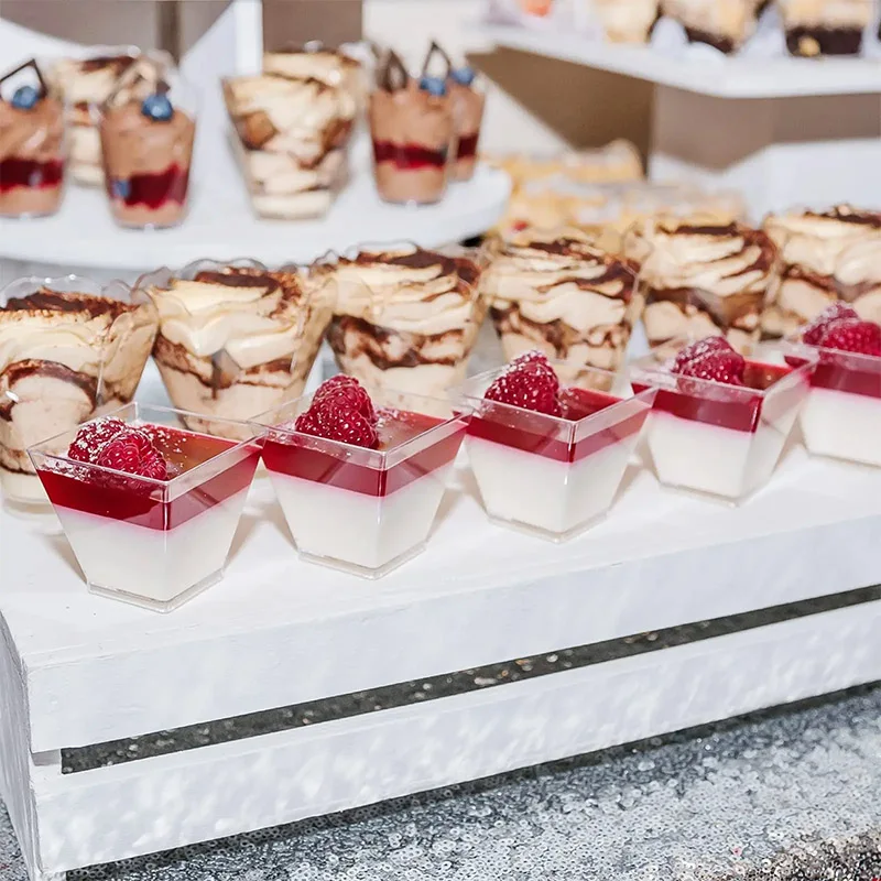 Dessert Cups 50/100PCS 2OZ Transparent Disposable PP