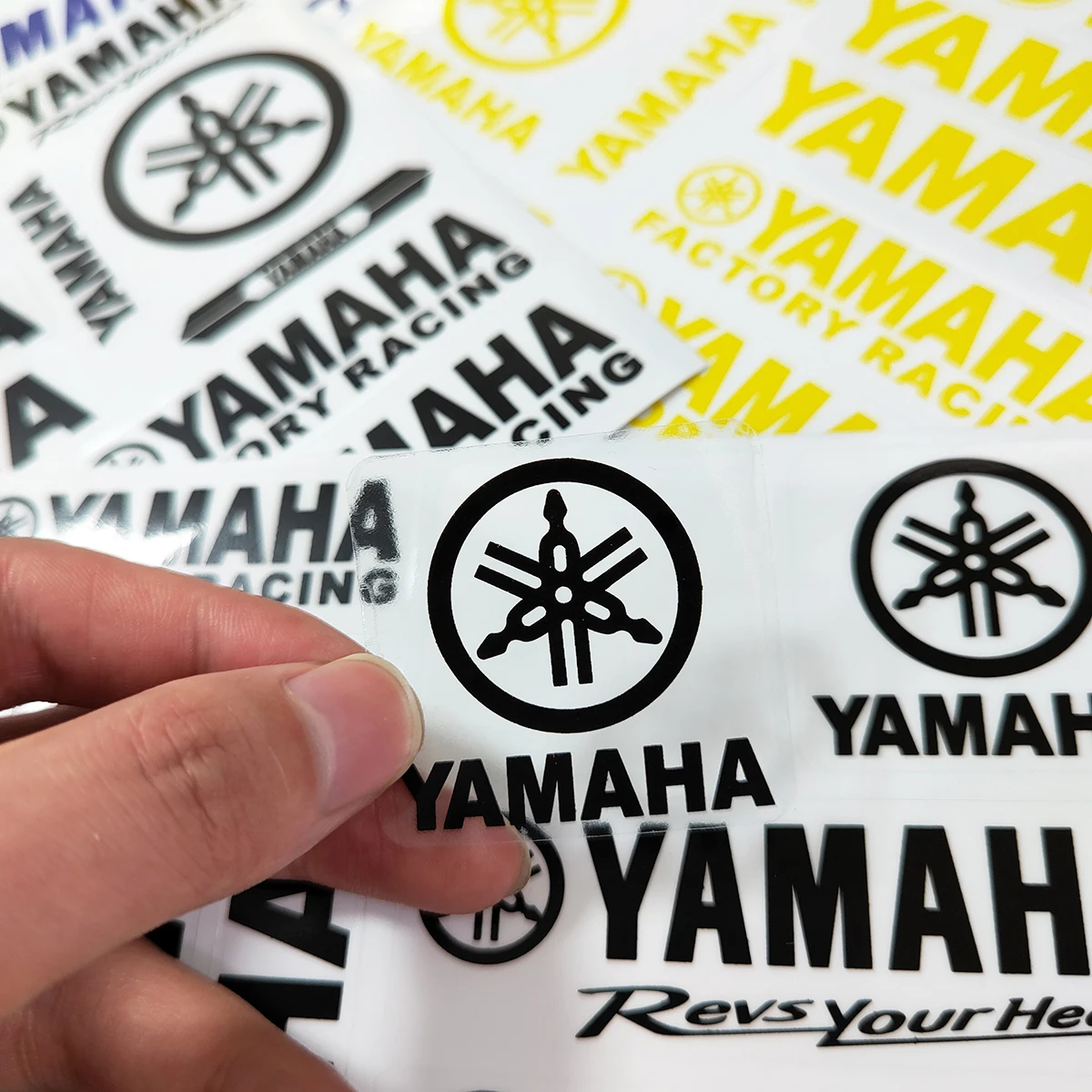 Vinyl Reflective Yamaha Stickers Motorcycle Logo Tank Decal Set Mt 07 09  Yzf R1 R3 R6 Nmax Tracer Fz1 Fz6 Fz8 Raptor R15 Wr450f