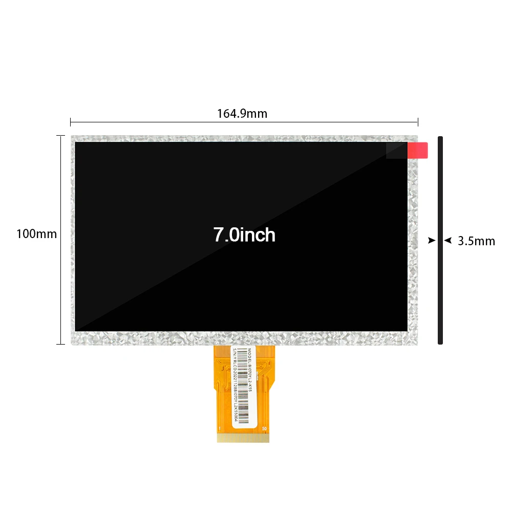   Ǵ DIY Ϲ ȭ 7.0 ġ LCD ÷ IPS ȭ ػ, 1024x600  1200:1 FPC 50 