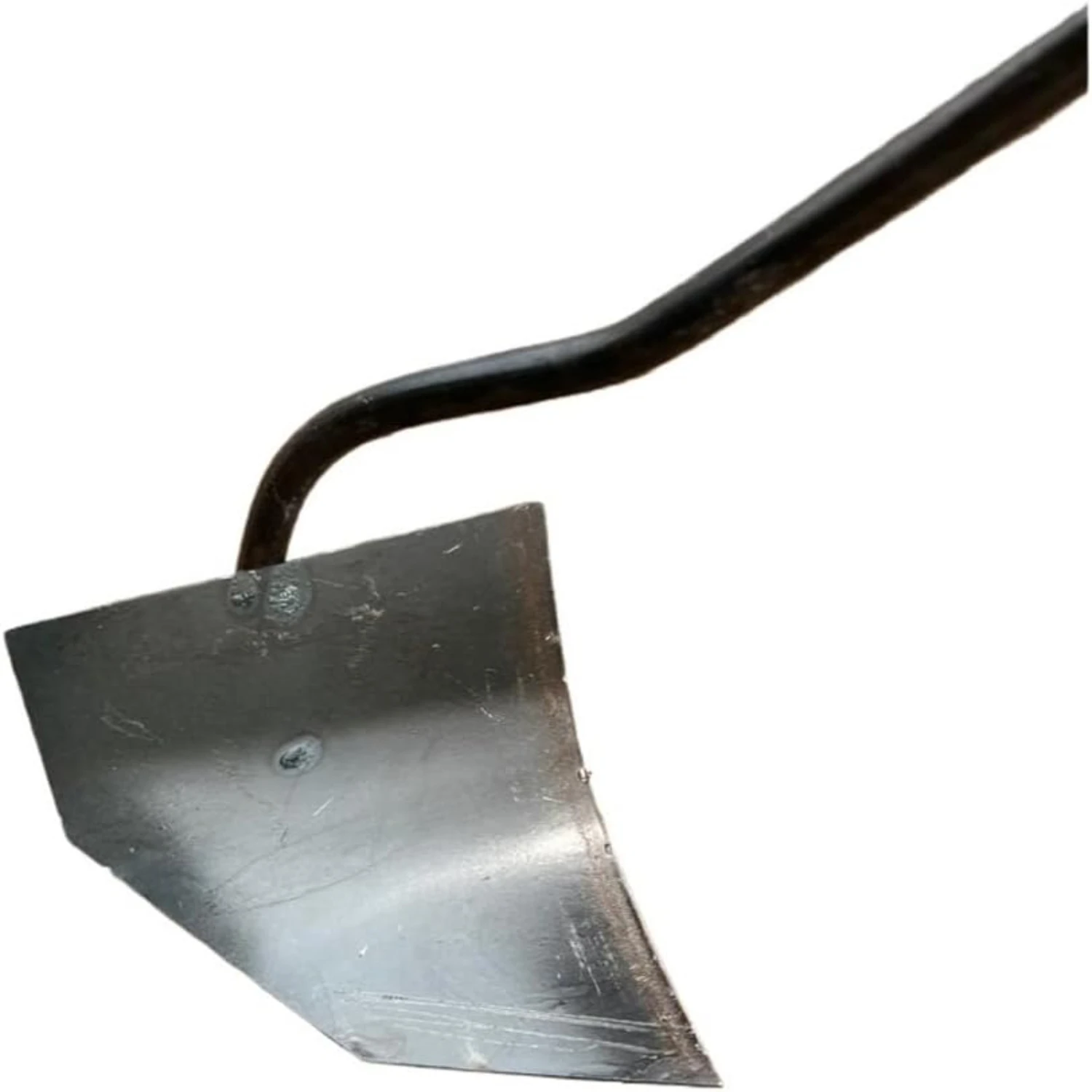 Soil Turning Hoe Triangle Hoe Garden Tool Hardened All-Steel Plow Hoe Ridging for Weeding Planting Digging Soil Leveling Stain