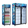 Refrigerator with Glass Door for Beverage Display and Promotion 1