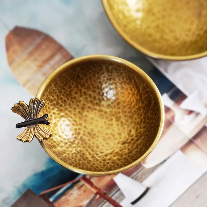 1pc Metal Butterfly Decorative Bowl Small Fruit Platter Key Storage Bowl Tea Table Foyer Decoration Kitchenware Jewelry Dish 4