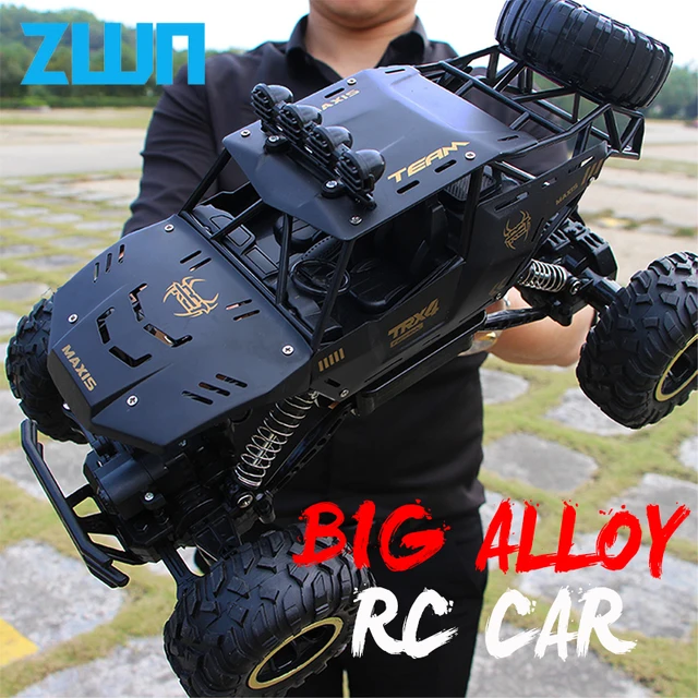 ZWN 1:12 / 1:16 4WD Remote Control Car With Led Lights 2.4G Radio RC  Cars Off-Road 4x4 Control Trucks Toys Gifts for Children 1