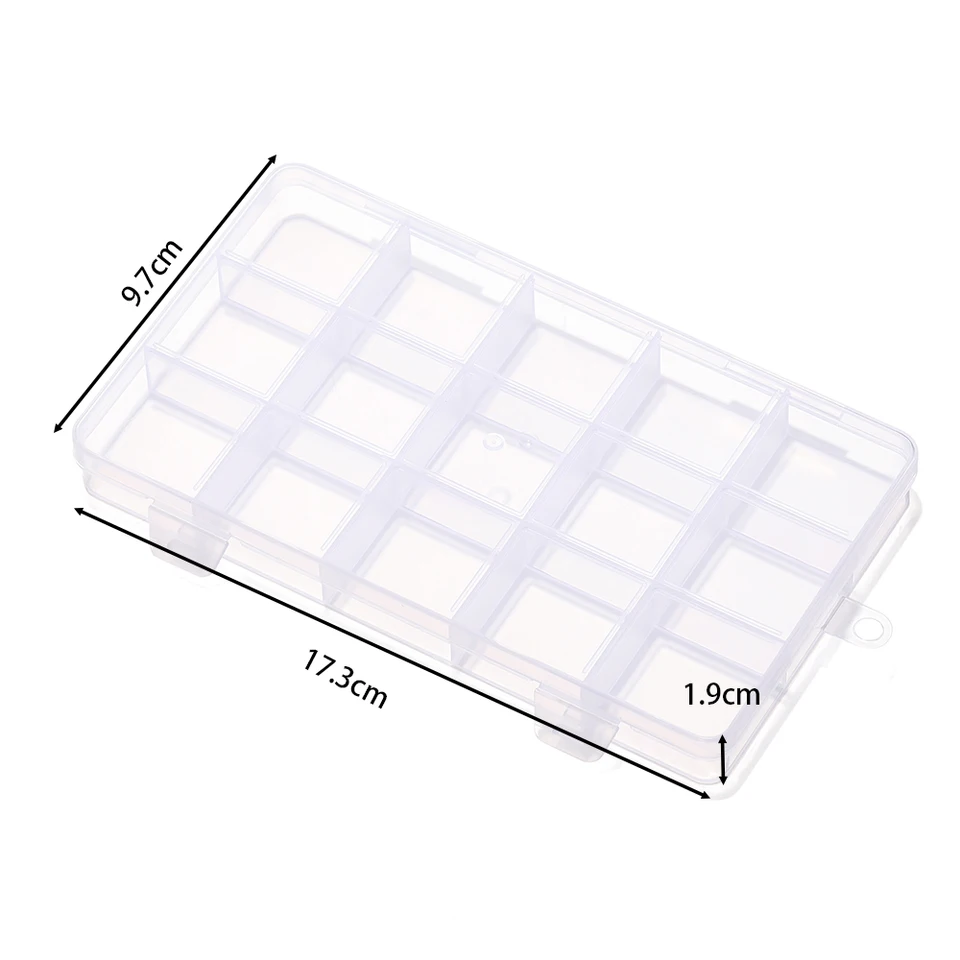 2 Scatole Organizer 28 Scomparti - Per Diamanti, Nail Art, Perline, Colorate - Foto 4