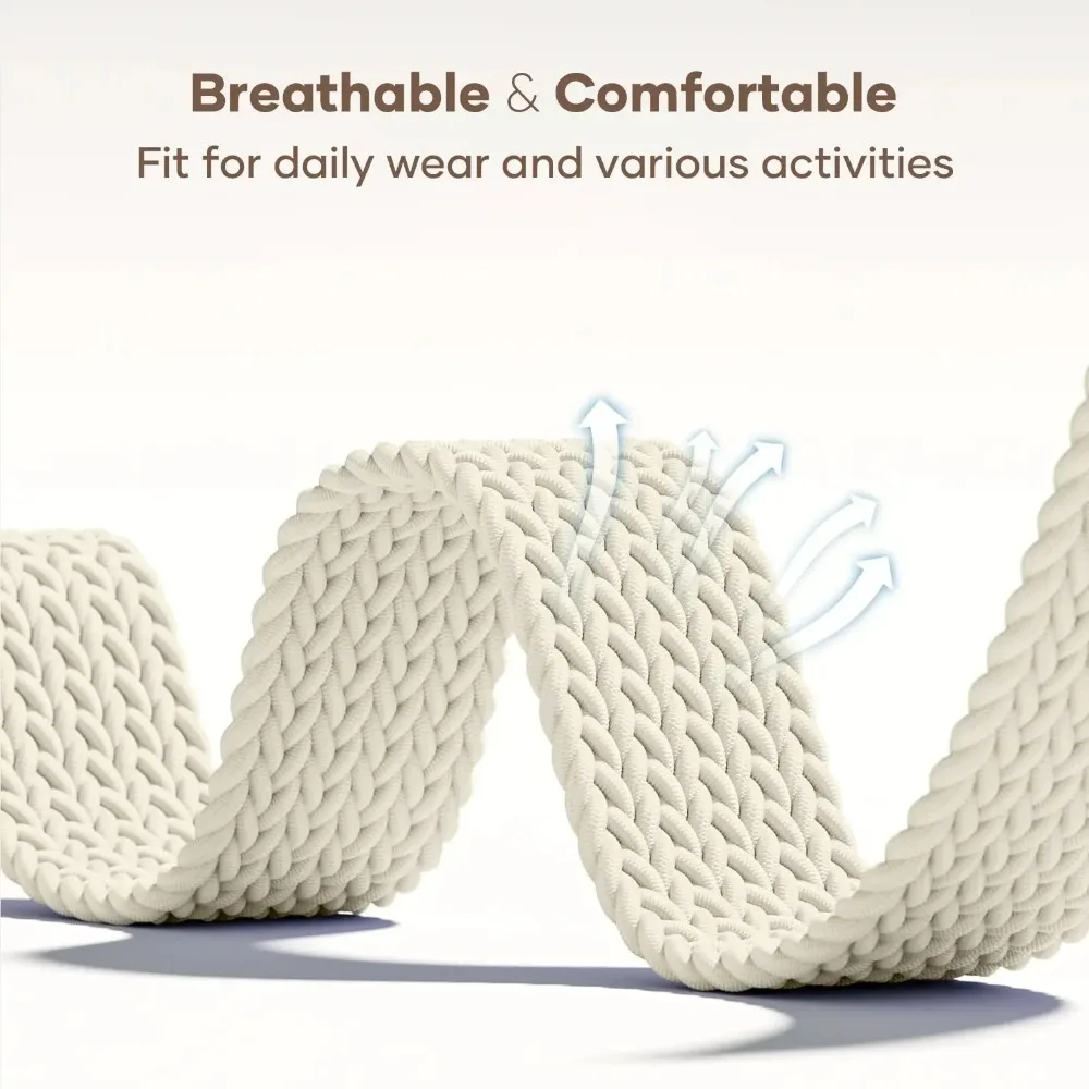 Premium Nylon Braided Loop Strap with Parachute Buckle - Soft and Durable Watchband
