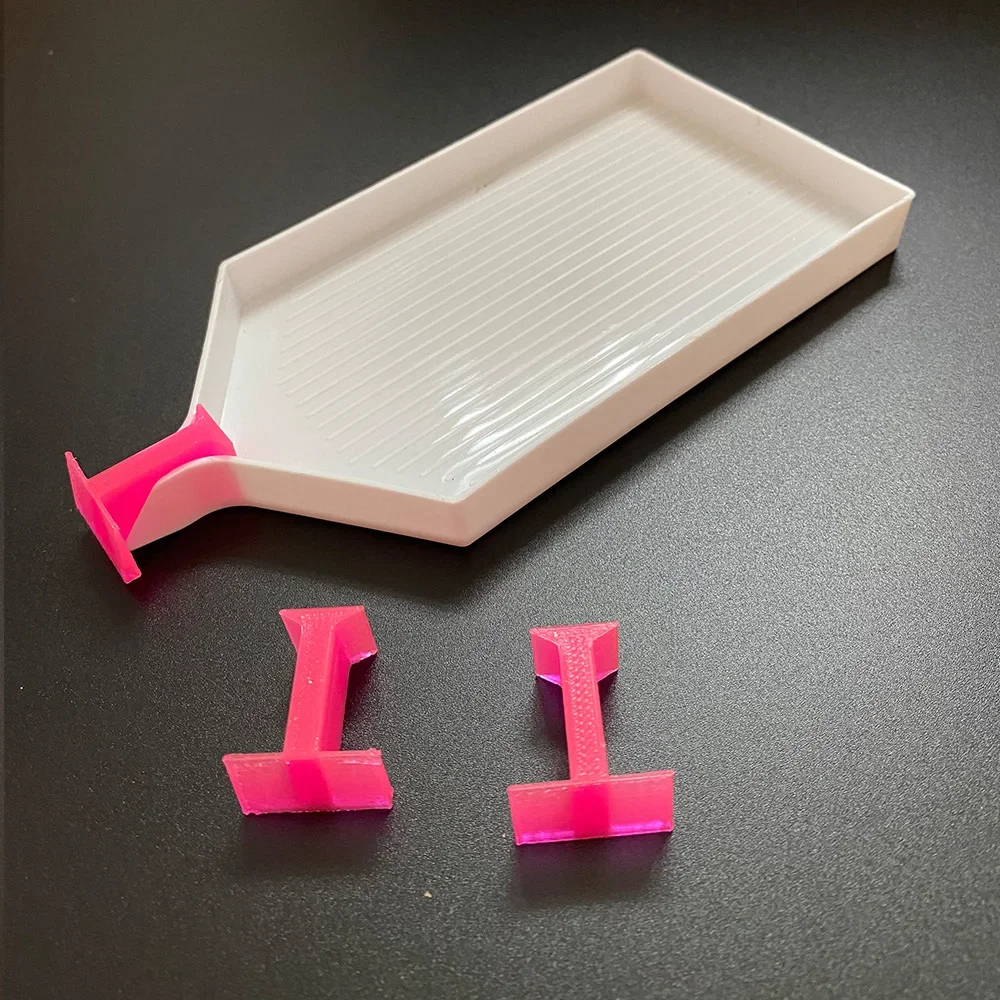 Diamond Painting Pink Color Tray Stoppers with Area for Label Sticker