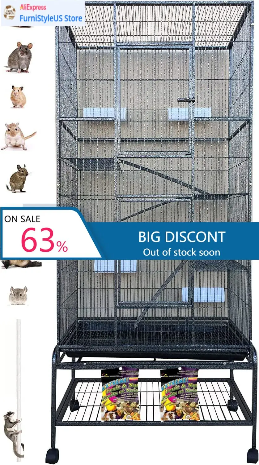 Extra Large 5-Tiers Chew-Proof Critter Animal Home 1