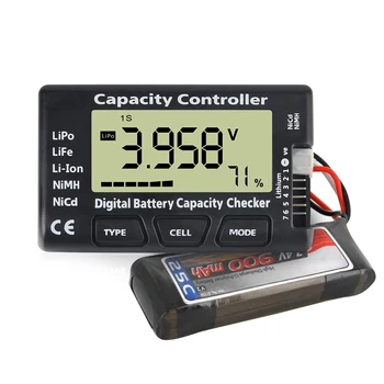 CellMeter 7 Controllo capacità tensione batteria RC Auto Barche Tester batteria di alimentazione per batterie Li-ion LiFe Nimh Nicd Lipo 1-7S
