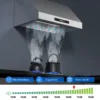 900CFM 30 inch 9-Speed Vent with Led Bulb Dishwasher Clean Filter Under Cabinet Range Hood 5