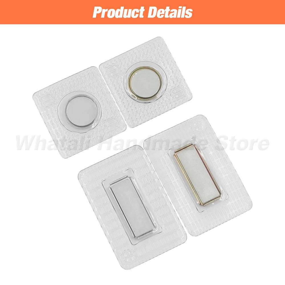 5Pairs PVC Invisible Hidden Metal Strong Magnetic Snaps Button Invisible Sew Magnetic Magnet Fastener For Handbag Clothing 5