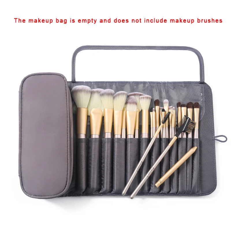 Women's Waterproof Nylon Travel Makeup Organizer and Brush Holder