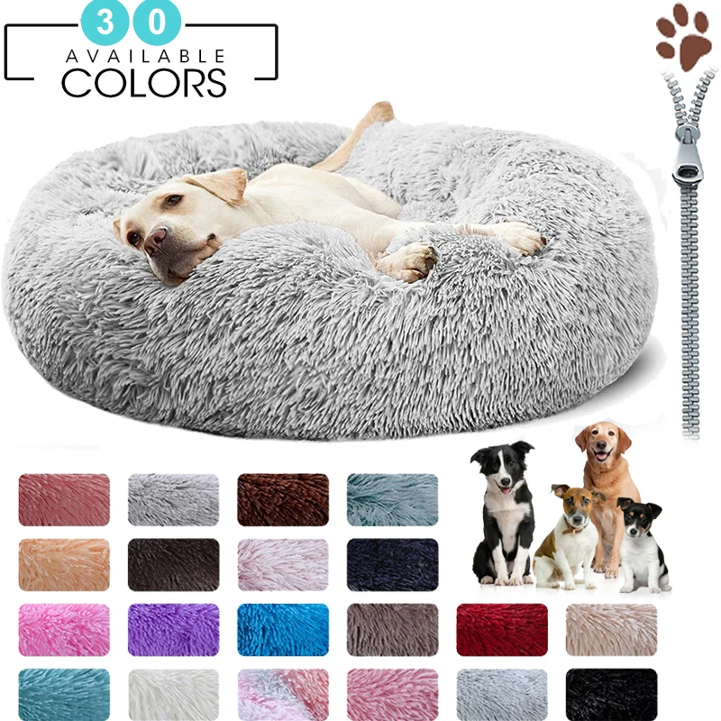 Fluffy Dog Bed Cushion Dog Mat Long Plush Bed for Small Large Dogs